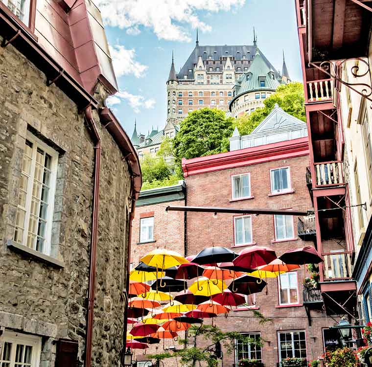 Downtown Quebec in Daytime