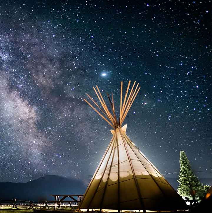 Saamis Teepee attraction in Medicine Hat